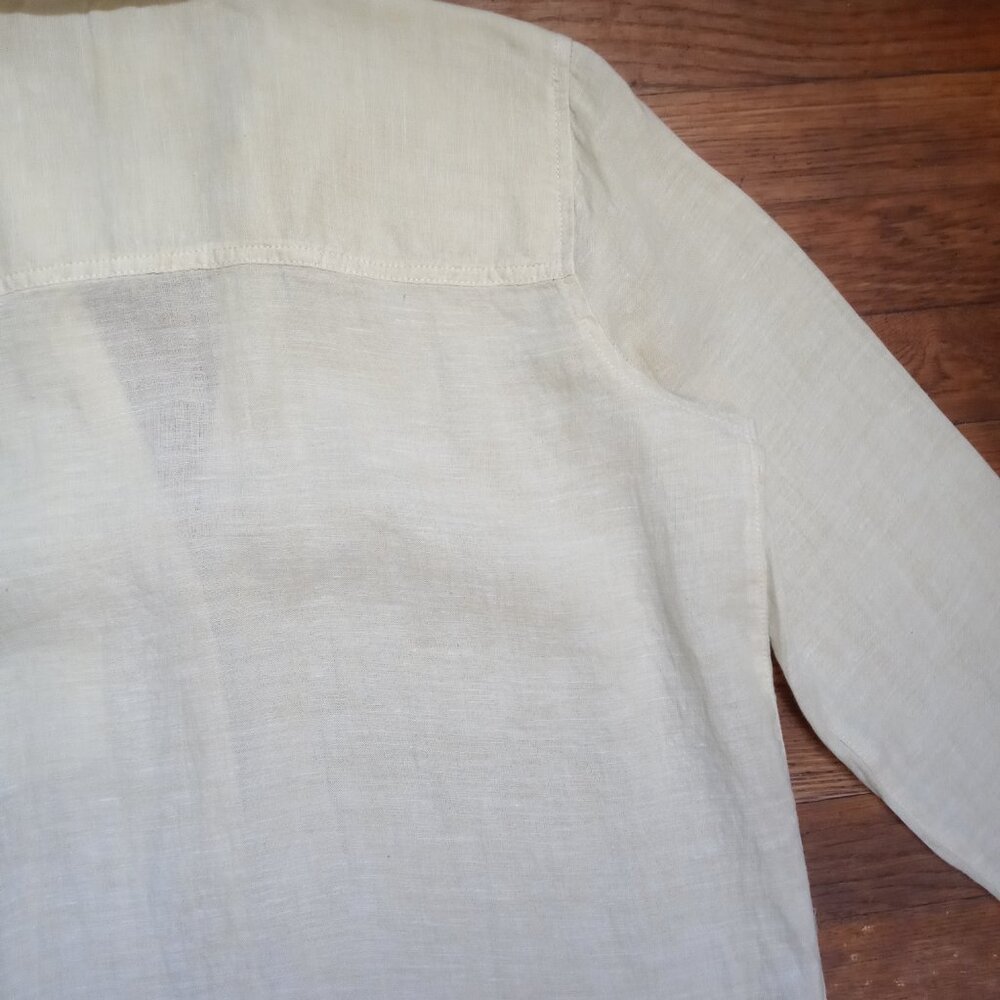 SIGRID OLSEN 100% linen button down shirt (S) - Picture 10 of 14